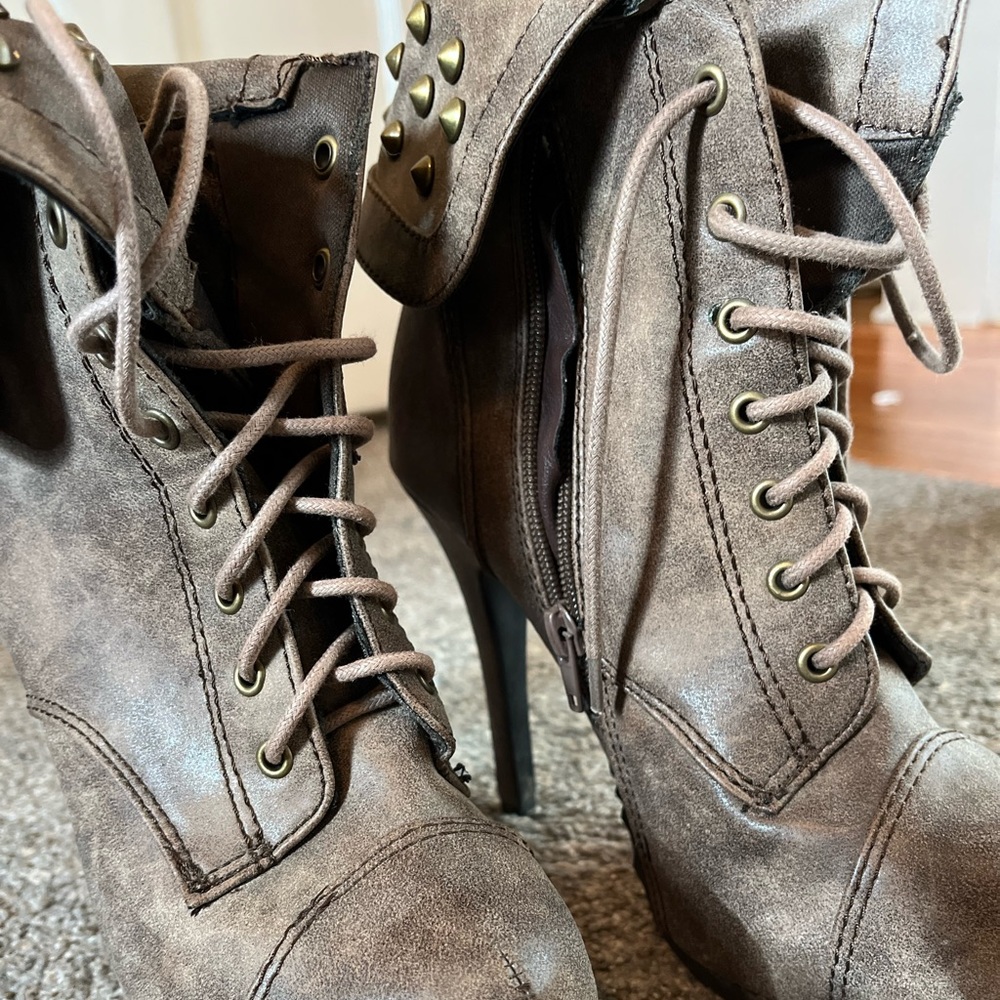 Brown booties